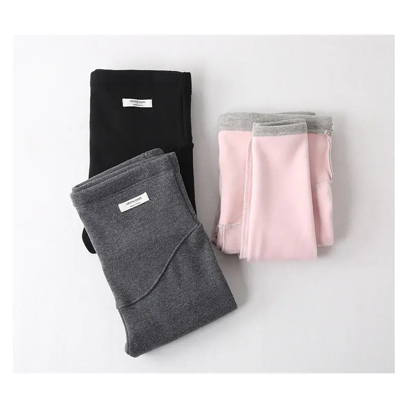 Ergonomic Support Solutions Maternity Velvet Leggings for Pregnant Women (Warm)