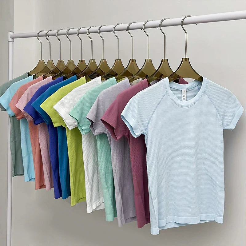 Ergonomic Support Solutions Tech Women's Seamless Yoga Workout T-Shirt 2.0