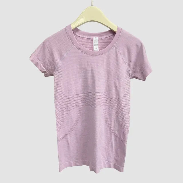 Ergonomic Support Solutions Tech Women's Seamless Yoga Workout T-Shirt 2.0