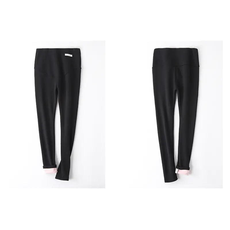 Ergonomic Support Solutions Maternity Velvet Leggings for Pregnant Women (Warm)