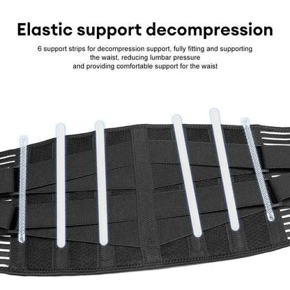 Ergonomic Support Solutions Adjustable Lower Back Brace Lumbar Support Waist Belt For Men Women Pain Relief