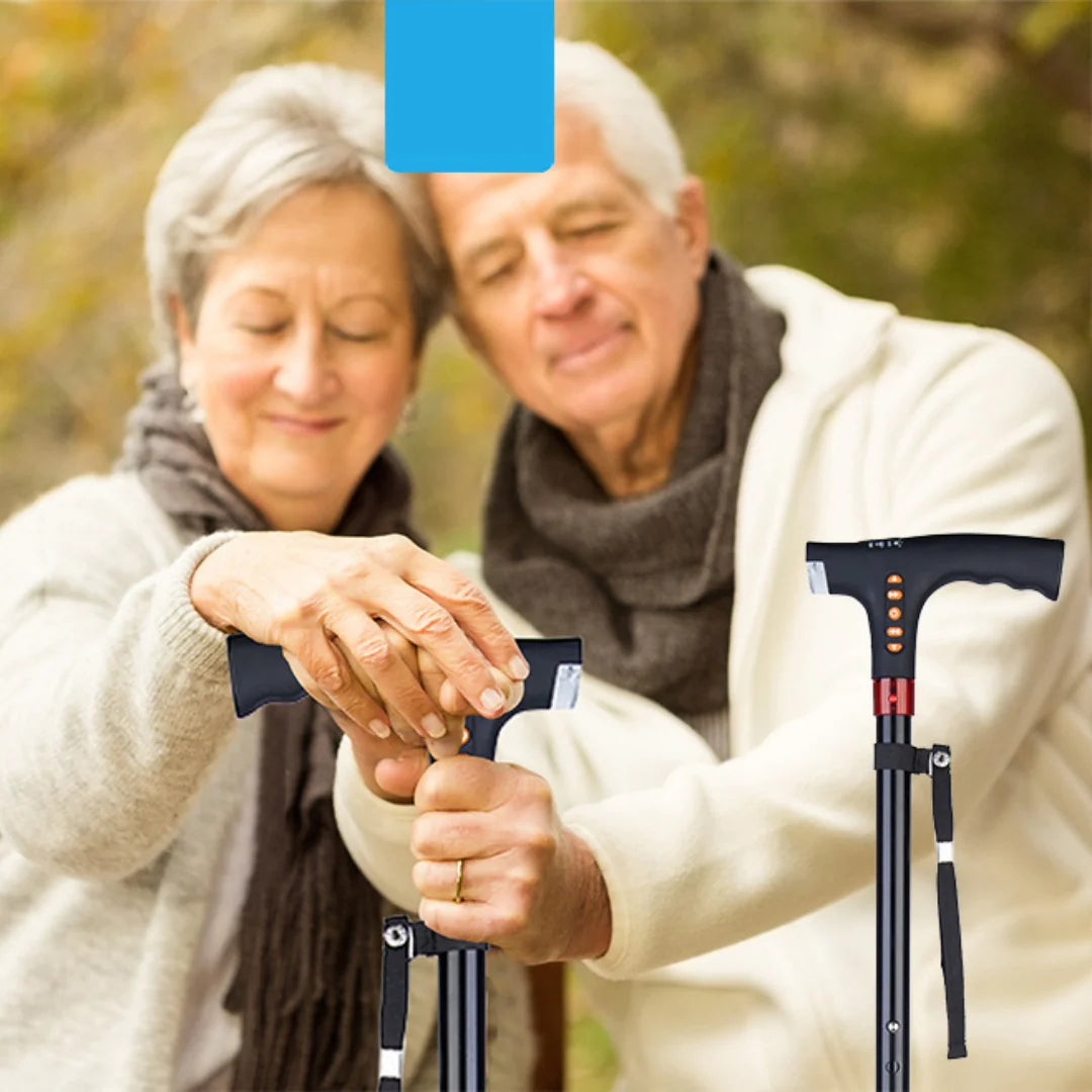 Ergonomic Support Solutions Multi-Function LED Alarm Radio Crutch for Elderly