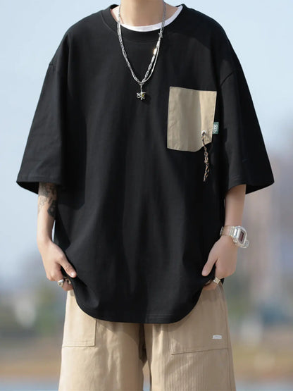 Ergonomic Support Solutions Men's Casual Loose Fit Summer Short-Sleeved T-Shirt