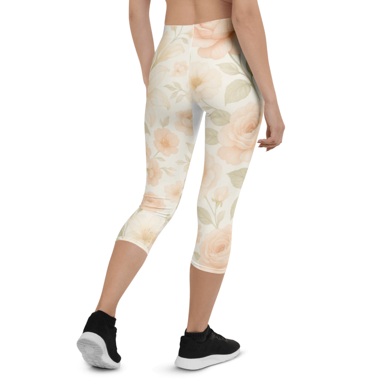 FloraFlow™ Ergonomic Capri Leggings