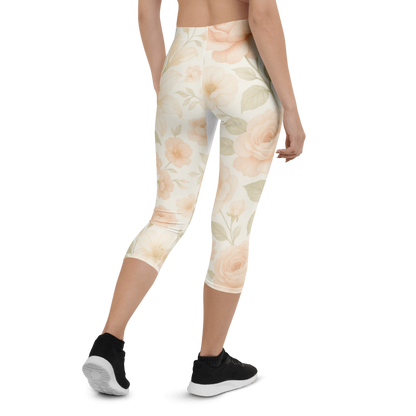 FloraFlow™ Ergonomic Capri Leggings