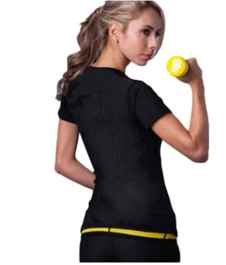Ergonomic Support Solutions Women's Yoga Workout Top - Slimming Short Sleeve Shirt