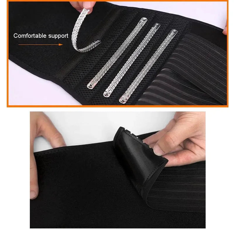 Ergonomic Support Solutions Lower Back Support Brace Lumbar Waist Belt Double Pull Breathable Belt Men Women