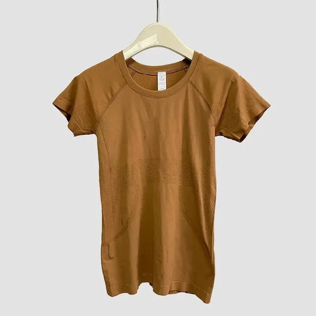 Ergonomic Support Solutions Tech Women's Seamless Yoga Workout T-Shirt 2.0
