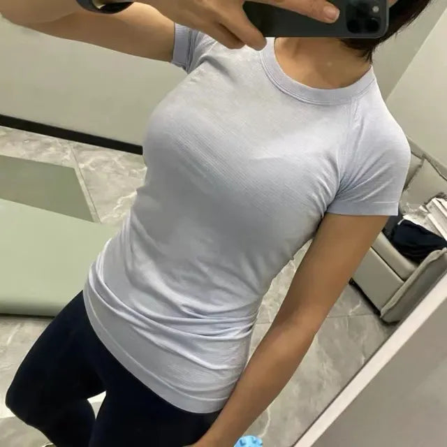 Ergonomic Support Solutions Tech Women's Seamless Yoga Workout T-Shirt 2.0