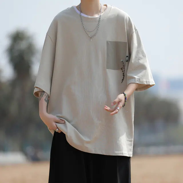 Ergonomic Support Solutions Men's Casual Loose Fit Summer Short-Sleeved T-Shirt