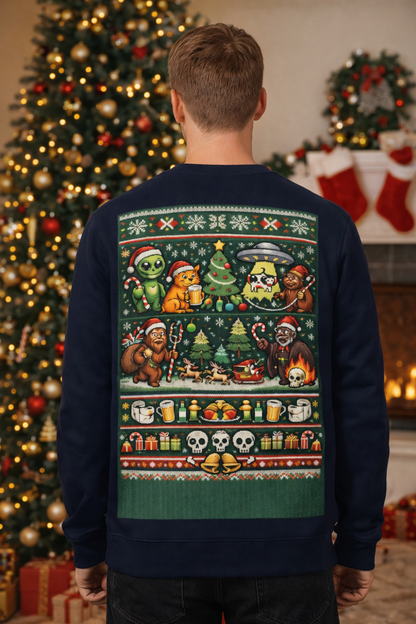 WinterEase™ Festive Graphic Sweatshirt – All-Day Ergonomic Comfort