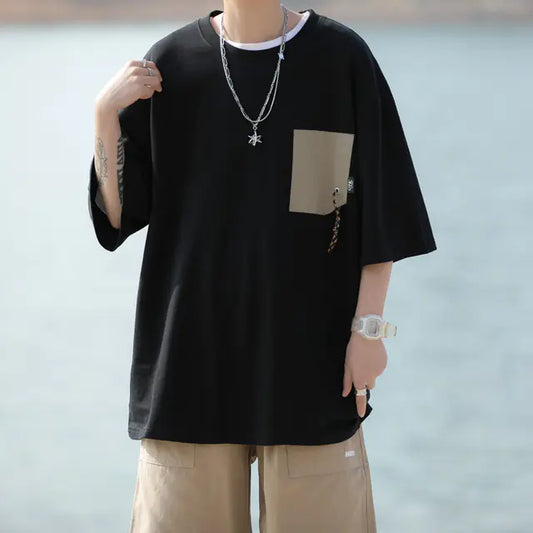 Ergonomic Support Solutions Men's Casual Loose Fit Summer Short-Sleeved T-Shirt