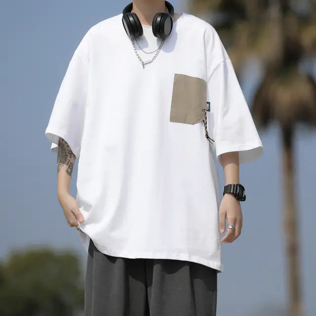 Ergonomic Support Solutions Men's Casual Loose Fit Summer Short-Sleeved T-Shirt