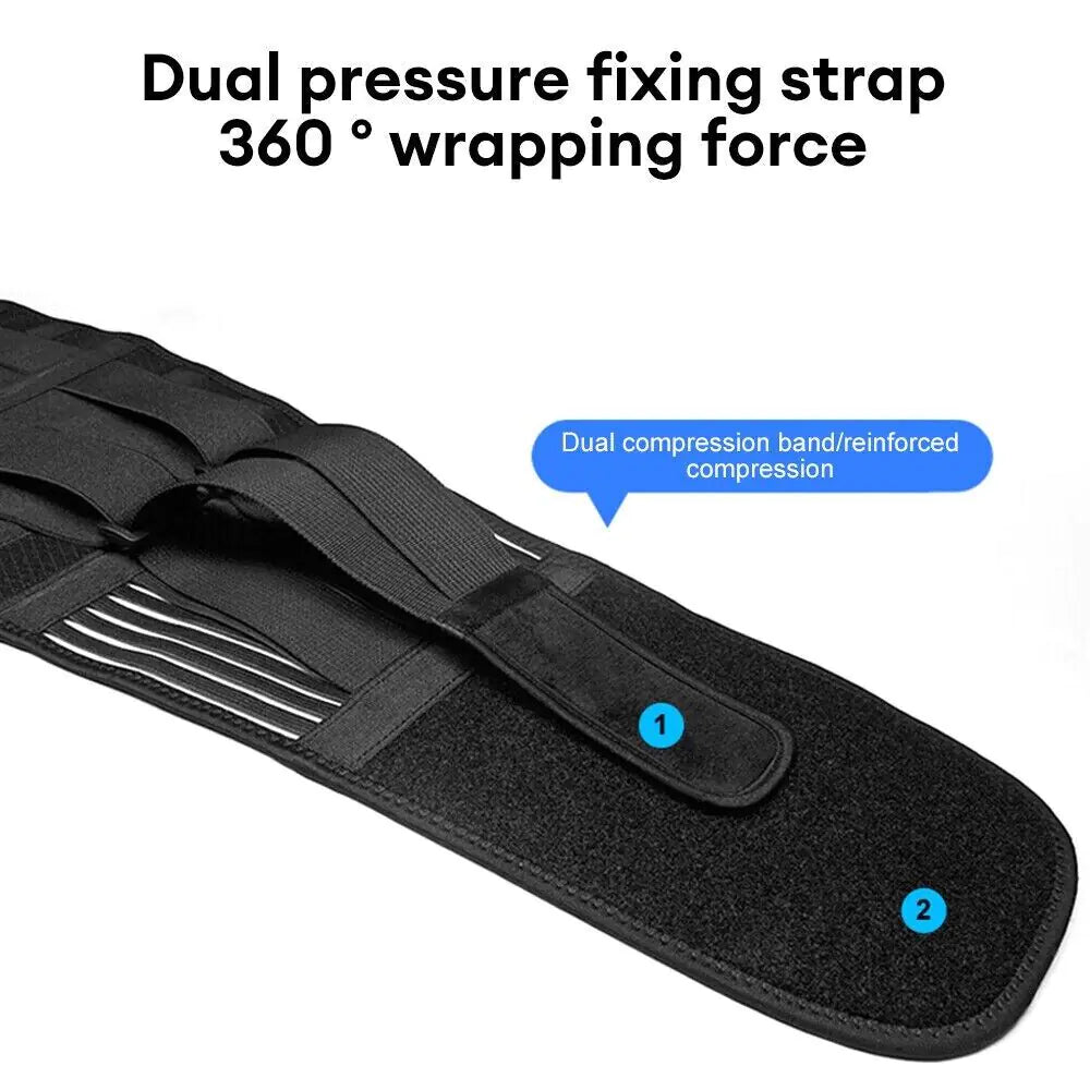 Ergonomic Support Solutions Adjustable Lower Back Brace Lumbar Support Waist Belt For Men Women Pain Relief