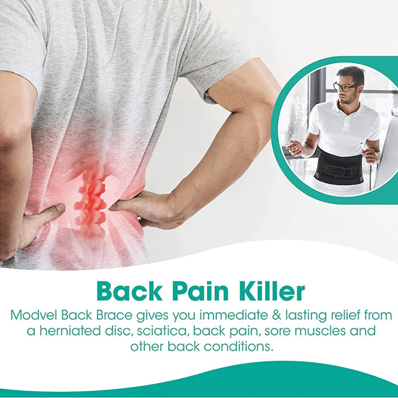 Ergonomic Support Solutions Adjustable Lower Back Brace Lumbar Support Waist Belt For Men Women Pain Relief