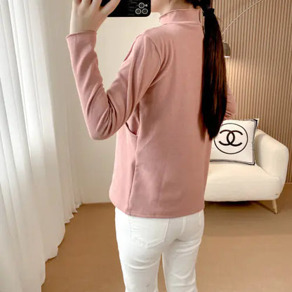 Ergonomic Support Solutions Microfiber Nursing Top for Pregnant Women, Long Sleeve