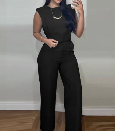 Ergonomic Support Solutions Short Top & Straight-Leg Pants Casual Women's Suit
