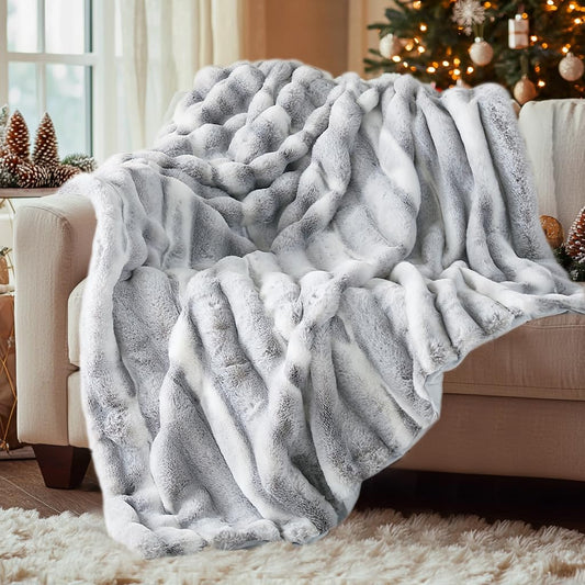 ESS™ Luxe Faux Rabbit Fur Throw Blanket