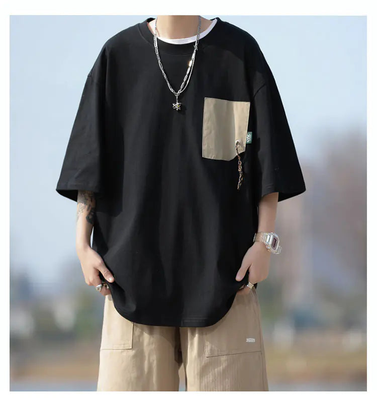 Ergonomic Support Solutions Men's Casual Loose Fit Summer Short-Sleeved T-Shirt