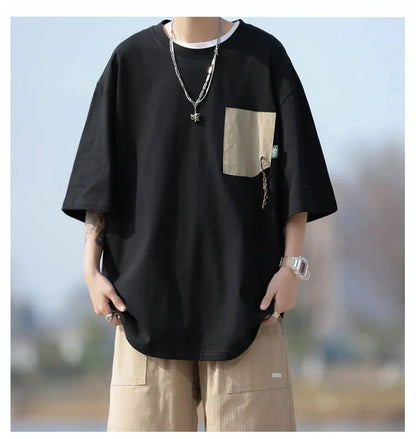 Ergonomic Support Solutions Men's Casual Loose Fit Summer Short-Sleeved T-Shirt