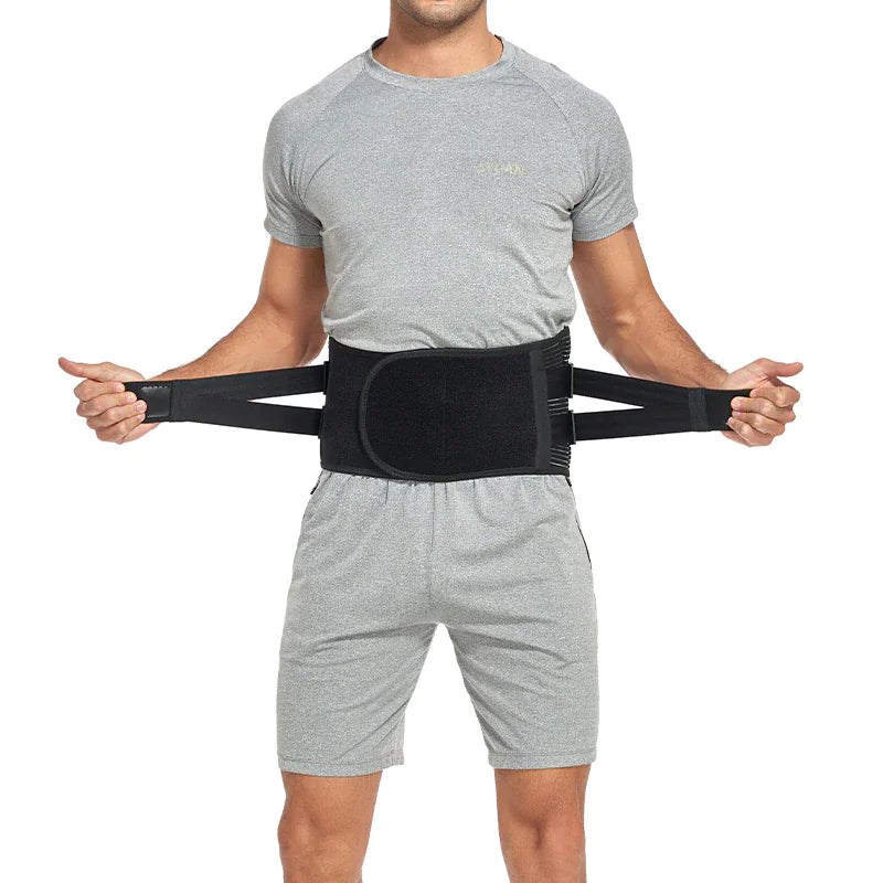 Ergonomic Support Solutions Adjustable Lower Back Brace Lumbar Support Waist Belt For Men Women Pain Relief