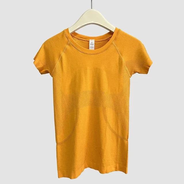 Ergonomic Support Solutions Tech Women's Seamless Yoga Workout T-Shirt 2.0