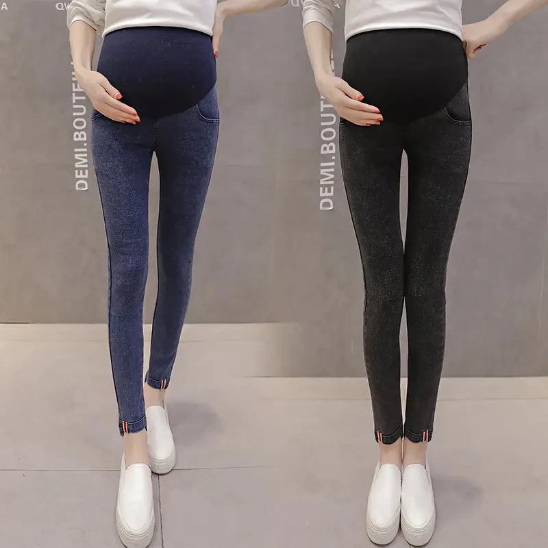 Ergonomic Support Solutions Denim Leggings for Pregnant Women