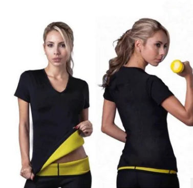 Ergonomic Support Solutions Women's Yoga Workout Top - Slimming Short Sleeve Shirt